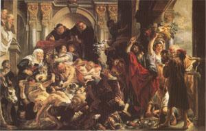 JORDAENS, Jacob The Purification of the Temple (mk05) oil painting picture